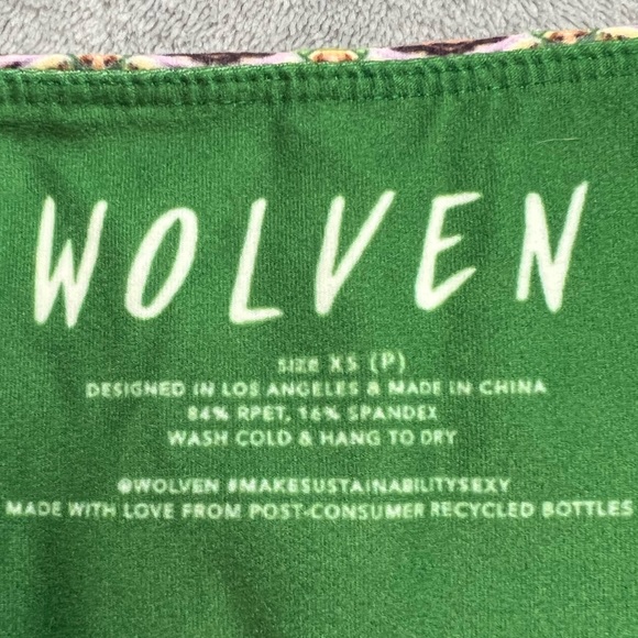 🎯NWOT Wolven Fauna Flare Green Size XSP - Picture 9 of 12